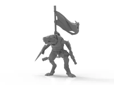 Cheese Stealer Cult - Brood Banners 3D print model