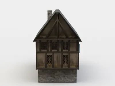 House old with roof Low-poly 3D model purchase