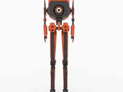 Robot orange 3D model