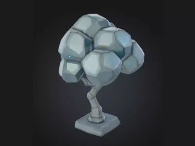 Stylized 3D Tree  Low Poly  Low-poly 3D model