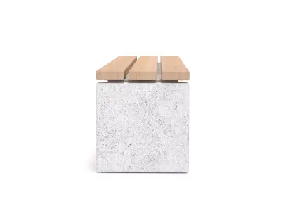 Maro Outdoor Bench without Backrest Free 3D model