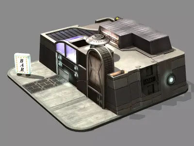 Machinery - Building - Bar 3D model