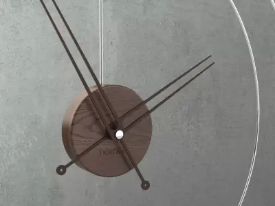 Double Rings Desk Clock Free 3D model