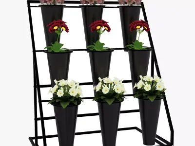 Flower Display Stand 3D model