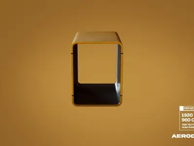 Kiosk-Modular Low-poly 3D model