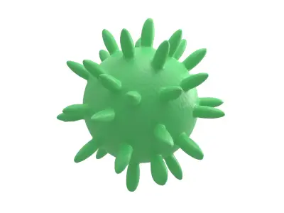Virus v4 004 Low-poly 3D model