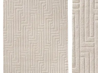 HALEH WOOL RUG 3D model
