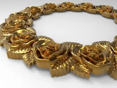 carved frame 3D model 94