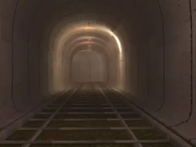 Train Tunnel 3D model