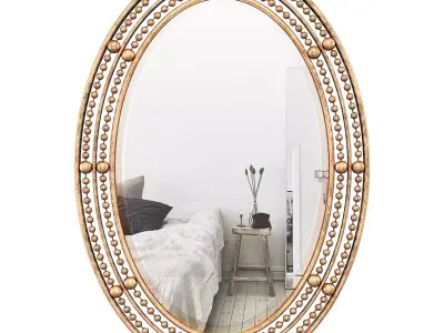Leeper Oval Wall Mirror WRMG5943 3D model