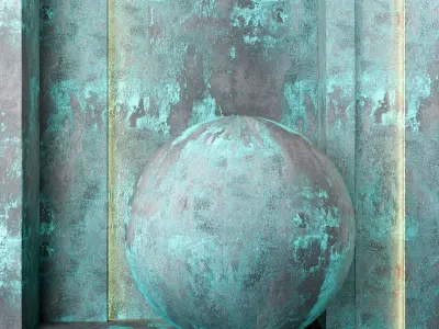 4K Concrete Wall and Floor Textures - PBR - Ethnic Patina Texture