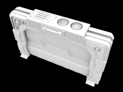 PACK 5 SCI FI DOORS 3D print model