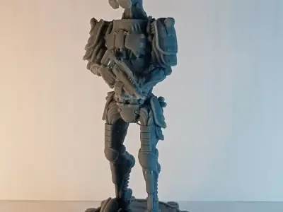 Heavily armored robot for printing 3D print model 3D print model