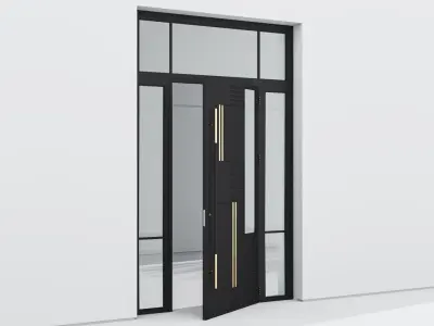 Aluminium door 286 3D model