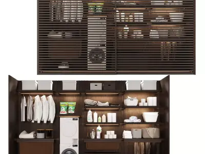 Laundry room design 3D model