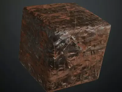 Corroded Triangular Hammered Rusty Metal Plates PBR Seamless Texture