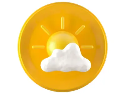 Weather Symbols Collection 3D model