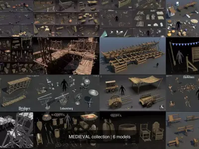 MEDIEVAL collection 3D Model Pack