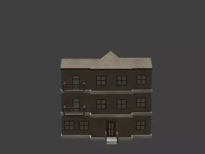 House Model 3 Low-poly 3D model