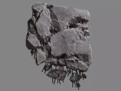 Concrete Debris 06 v2 Low-poly 3D model