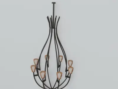 Classic Chandelier 3D model