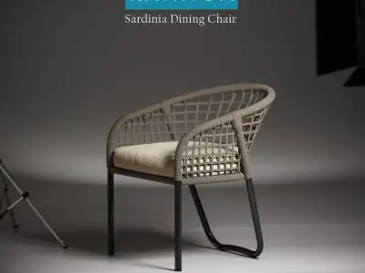 Sardinia Dining Chair Low-poly 3D model