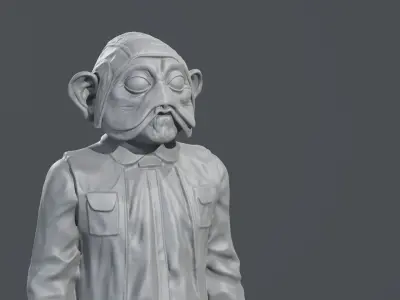 Richard Bonehill - Nien Nunb - Star Wars 3D print model