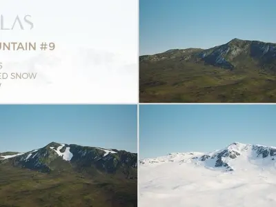 Atlas - 3D Rocky Mountain 09 3D model