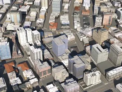 City 119 Low-poly 3D model