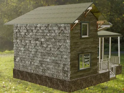 abandoned house 3D model