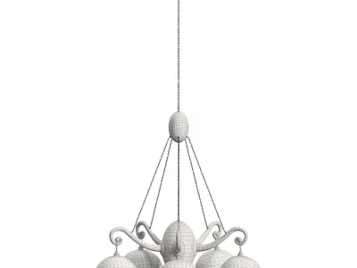 WOKA Chandelier  5-arms M 2898 3D model