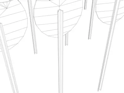 Interstate Shields Low-poly 3D model