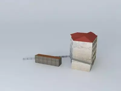 Riga Senchu ​​street 13 Free 3D model