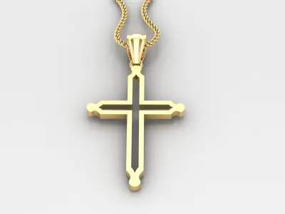 Cross Light Gold 4CP059 3DM STL 3D model