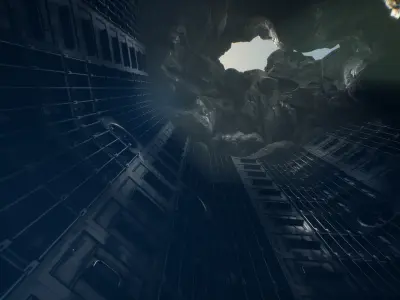 SCI-FI Laboratory Low-poly 3D model