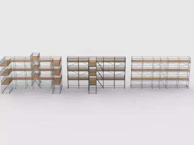 2 set of scaffolding  3D model