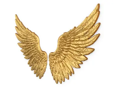 Wings Printable carved decor 21 3D print model