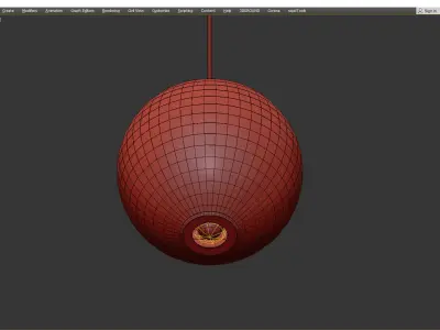 Bonn chandelier Low-poly 3D model