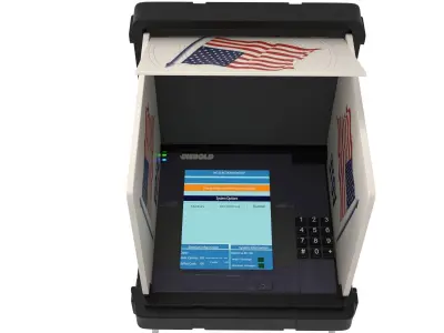 USA Voting machine 3D model