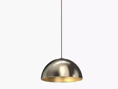 Dome Collection One-Light LED Pendant 3D model