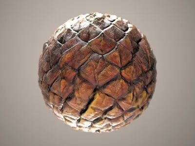 10 Materials Skin Dragon Seamless PBR Volume 1 Texture