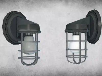 Light Fixture 01 Low-poly 3D model