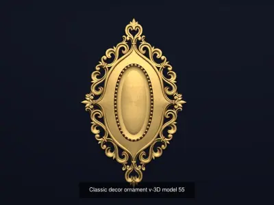 Collection onlay molding03 3D Model Pack