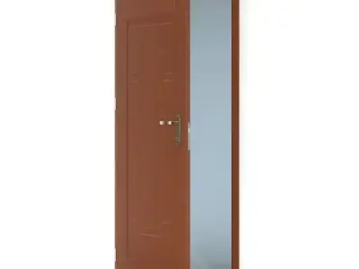 Wooden Door 3D model 12