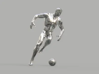 Soccer player 3D model