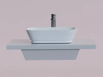 Bath Sink Free 3D model
