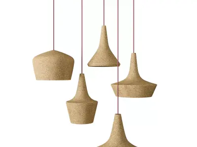 Seletti cork lamps 3D model