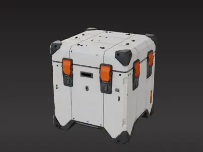 sci-fi box capsule 3D print model buy