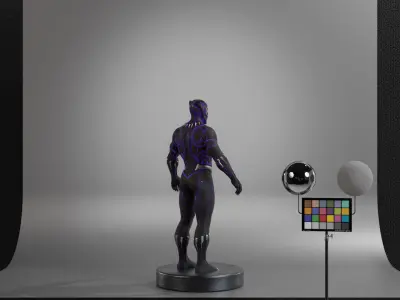 Black Panther - T Challa Low-poly 3D model