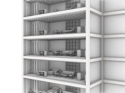 Container House Skyscraper 3D model